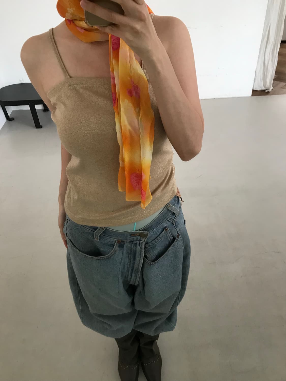 vintage pattern scarf 상품이미지2