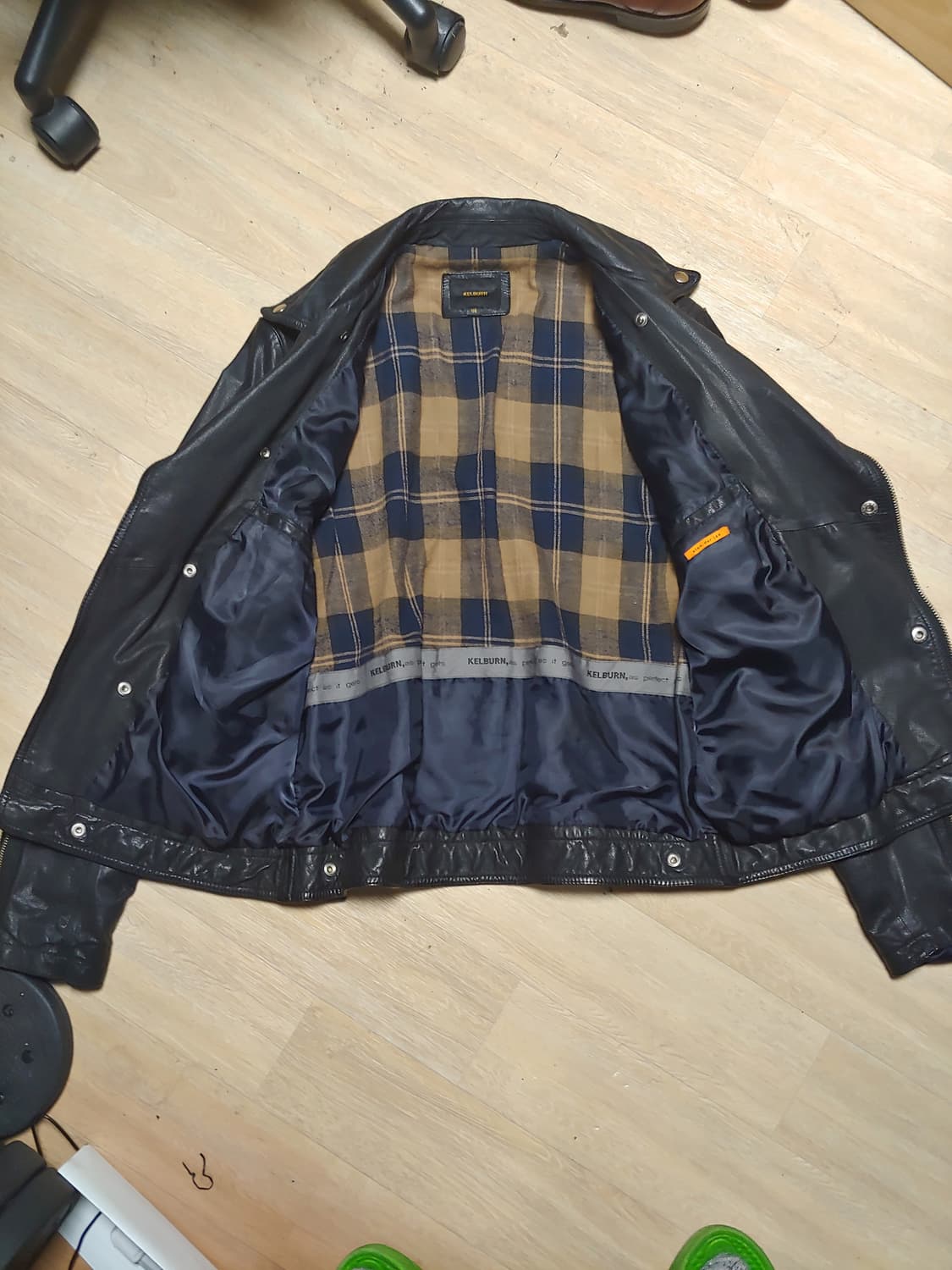 하이넥 염소가죽 자켓 슬림 L 릭오웬스느낌 상품이미지5