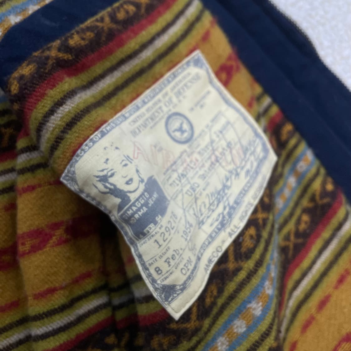 아메코 Ameco 플라잉 자켓 네이비 상품이미지5