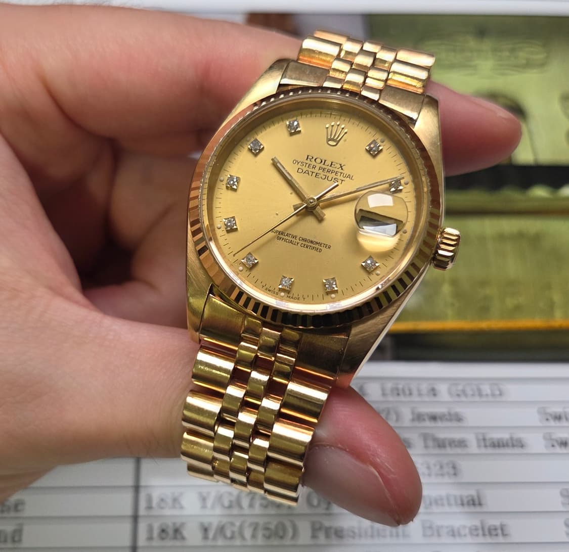 레어] 롤렉스 데이저스트 16018 18K올금통 10P다이아 쥬빌리줄 ( 상품이미지3