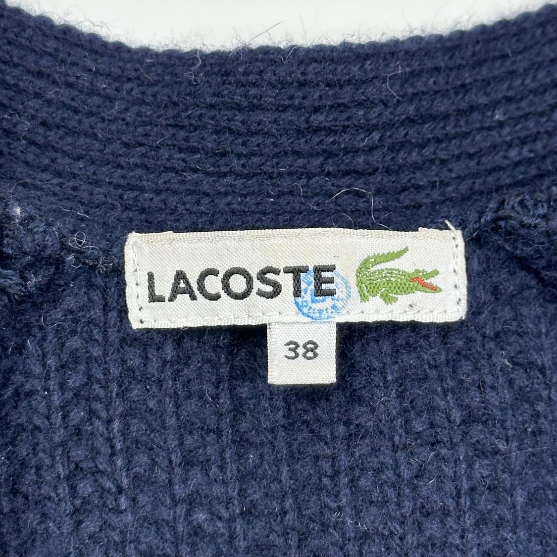 라코스테 크록 네이비 케이프 니트 가디건 (S 여성추천) 상품이미지4