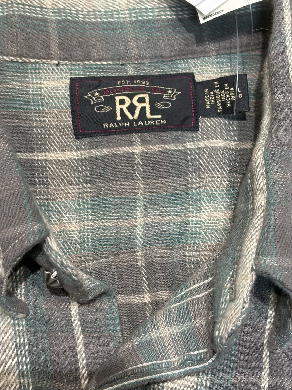 더블알엘 플래드 웨스턴 셔츠L 상품이미지4