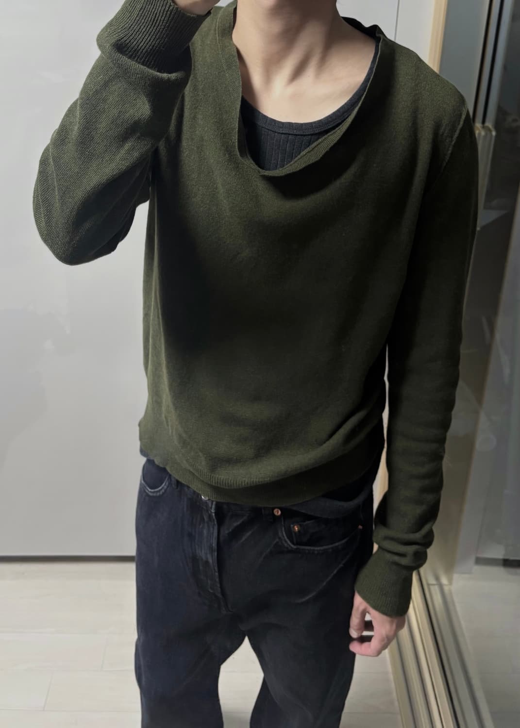 마르지엘라 aw06 루즈넥 울 니트 상품이미지5