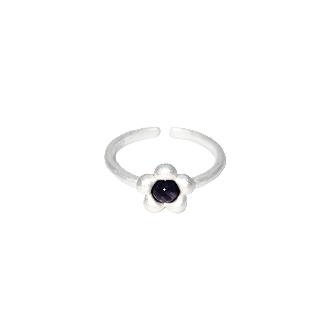 VeVe venom flower silver ring-black 상품이미지1