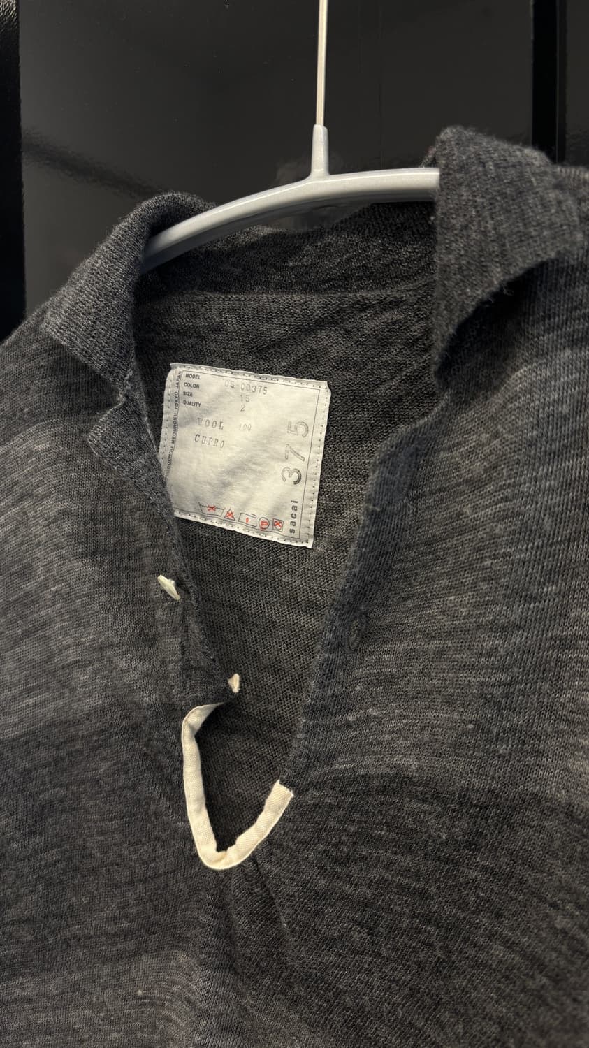 SACAI AD2005 wool panel knit polo 상품이미지4