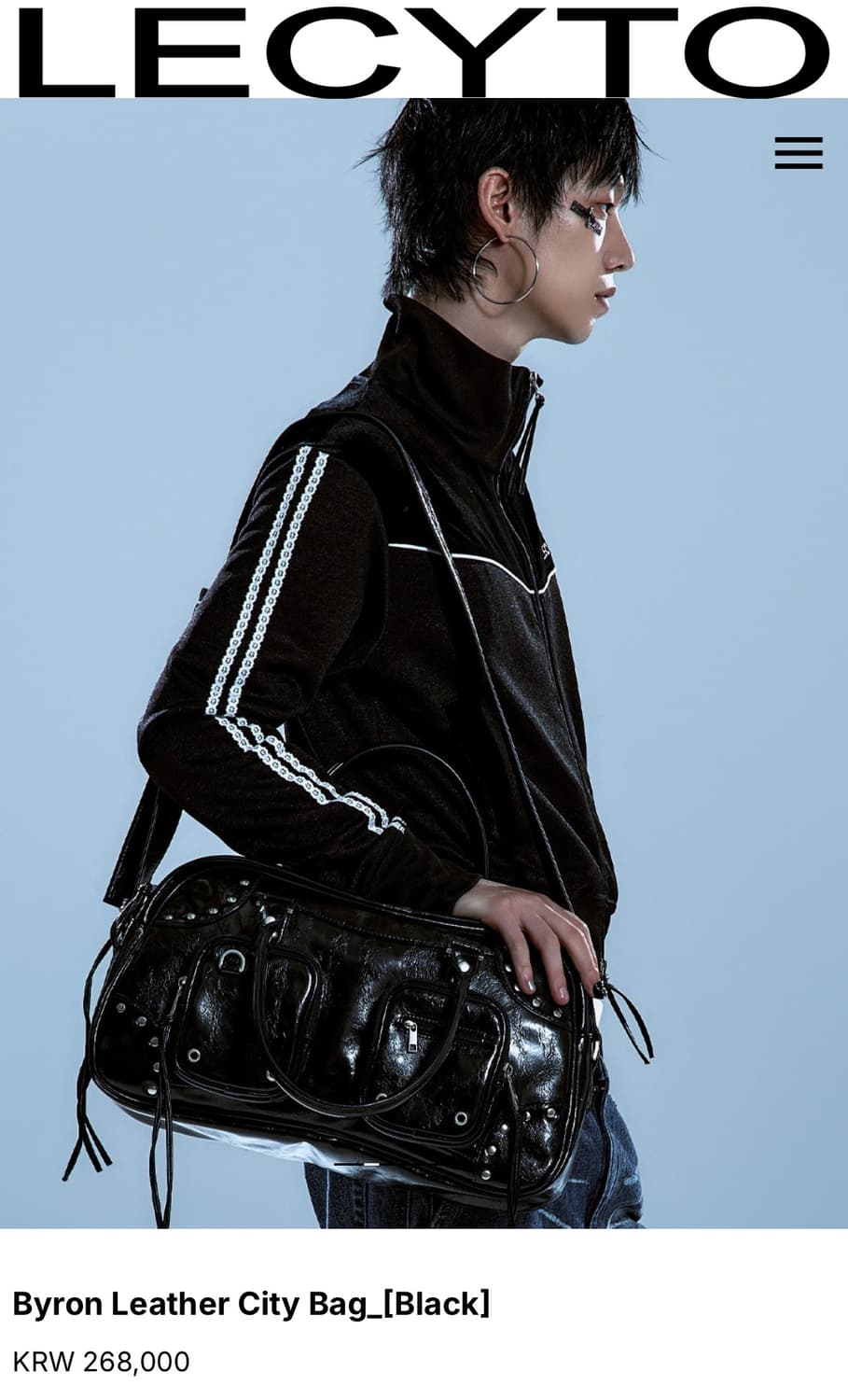 레씨토 레더 백 블랙 상품이미지2