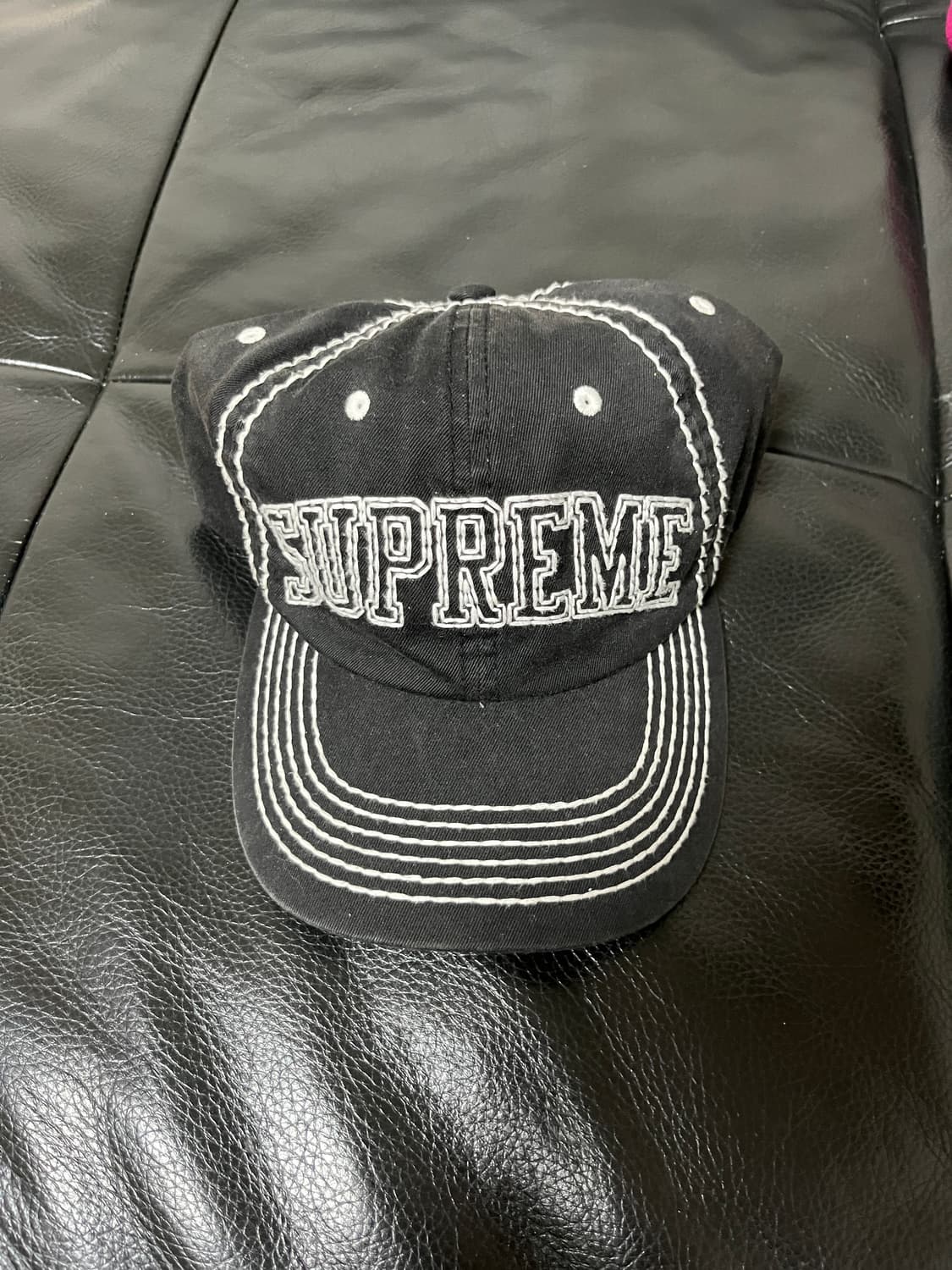 슈프림 빅 스티치 6패널 캡  상품이미지1