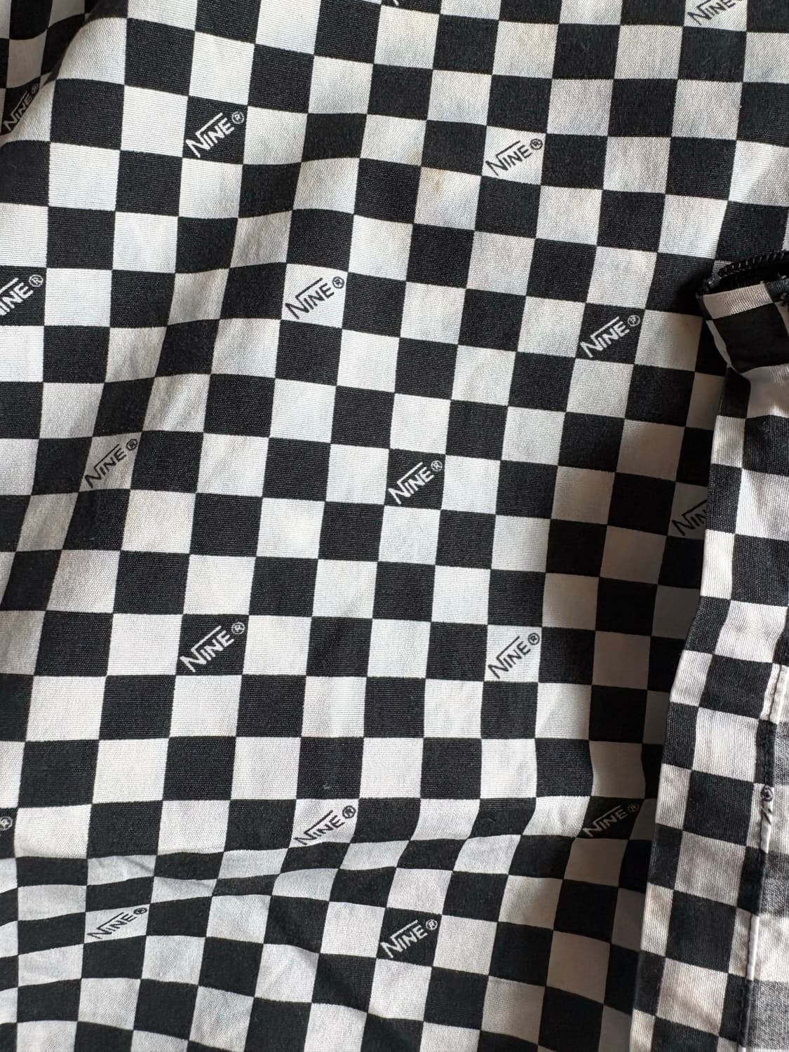 00ss Number (N)ine checkered 브이넥 숏슬리브 상품이미지5