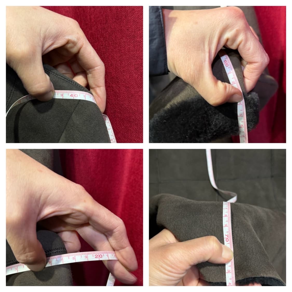 빈스 후드 무스탕 코트 S 상품이미지10