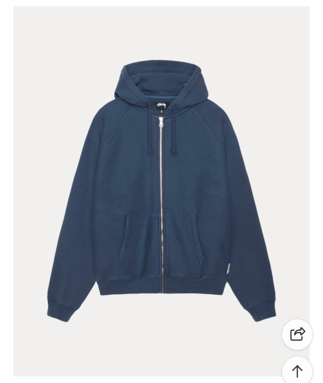 [L] 25FW 스투시 워크기어 릴렉스 플리스 후드집업 상품이미지1