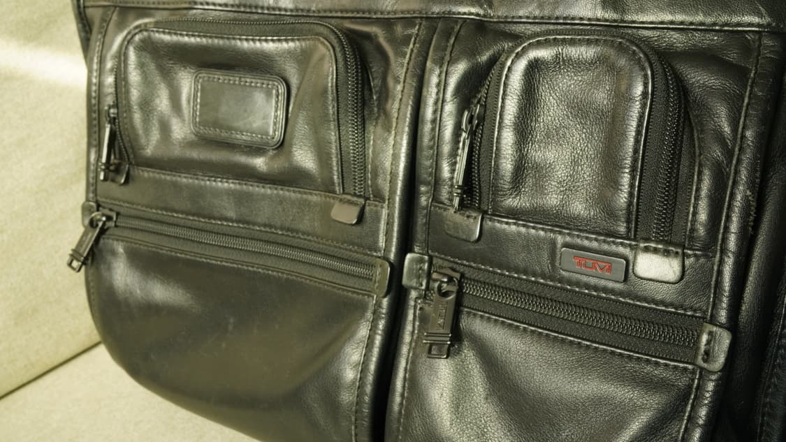 투미 Alpha Leather Expandable Organizer Br 상품이미지1