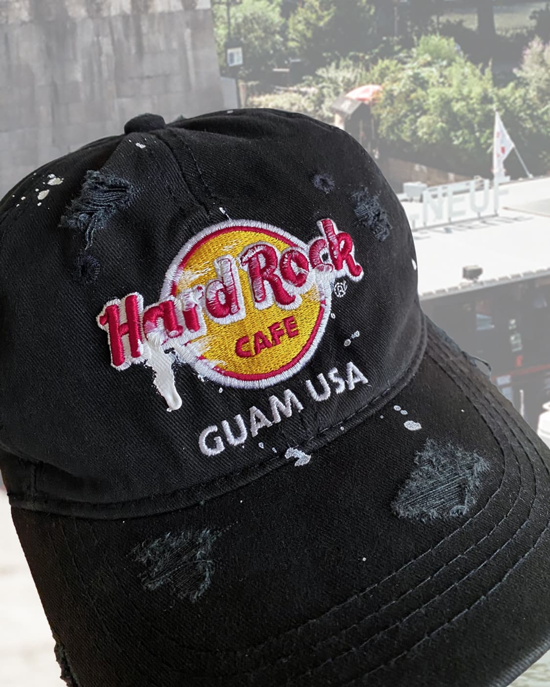 하드락카페 디스트로이드 페인팅 빈티지 볼캡 모자 상품이미지5