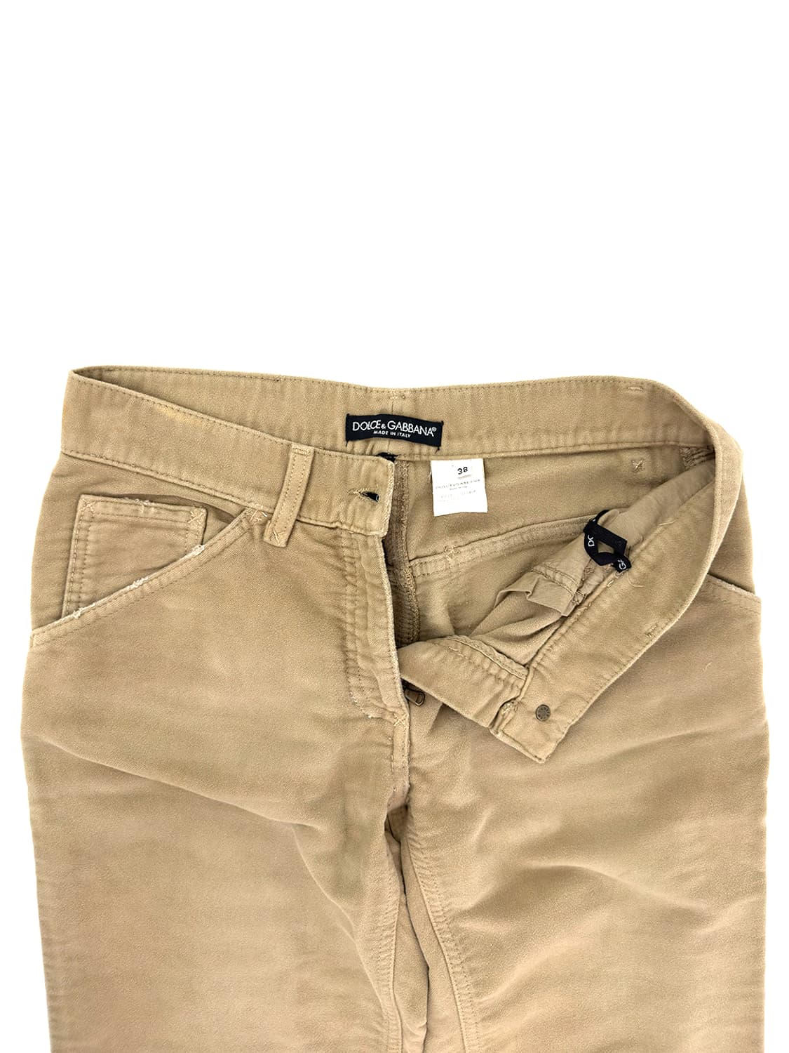 Dolce & Gabbana Beige Velvet Pants/ 38 상품이미지6