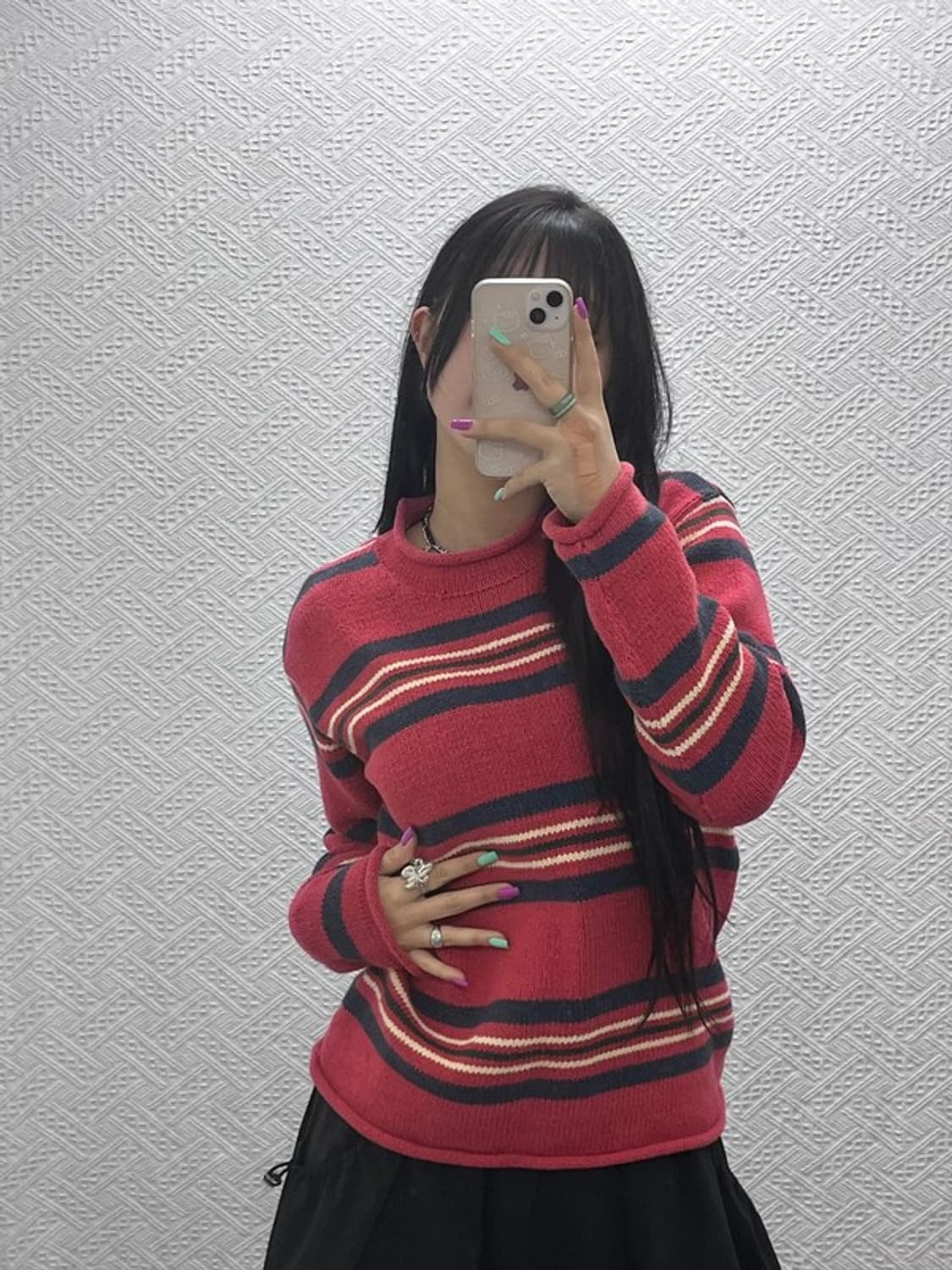 폴로 랄프로렌 빈티지 레트로 스트라이프 홀리데이 니트  L C07309 상품이미지1