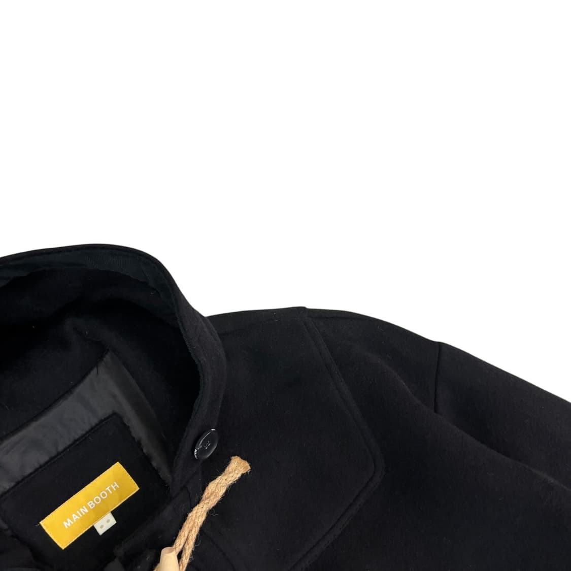 메인부스 블랙 울 더플 코트 상품이미지3