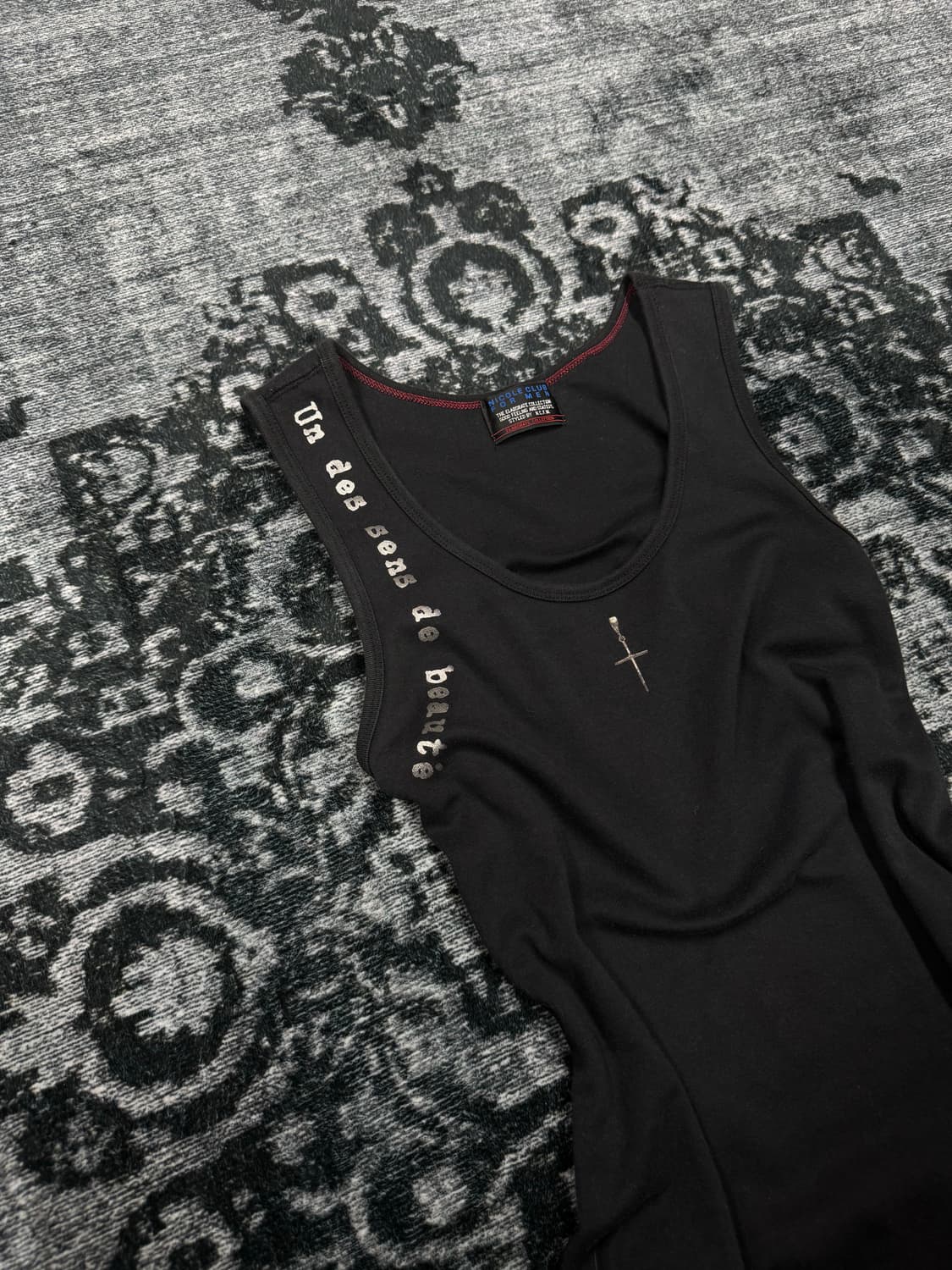 Nicole club for men cross lettering slee 상품이미지2