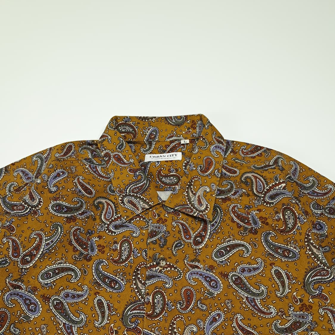 CL884 L 어반시티 90s 일본판 올드스쿨 페이즐리 셔츠 남방 상품이미지2