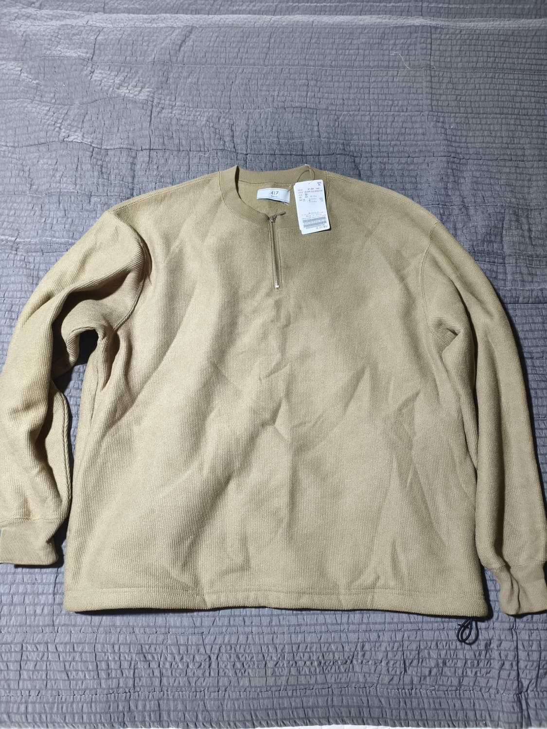 417 에디피스 반 집업 스웨트 셔츠  m (105~110) 새상품 상품이미지1