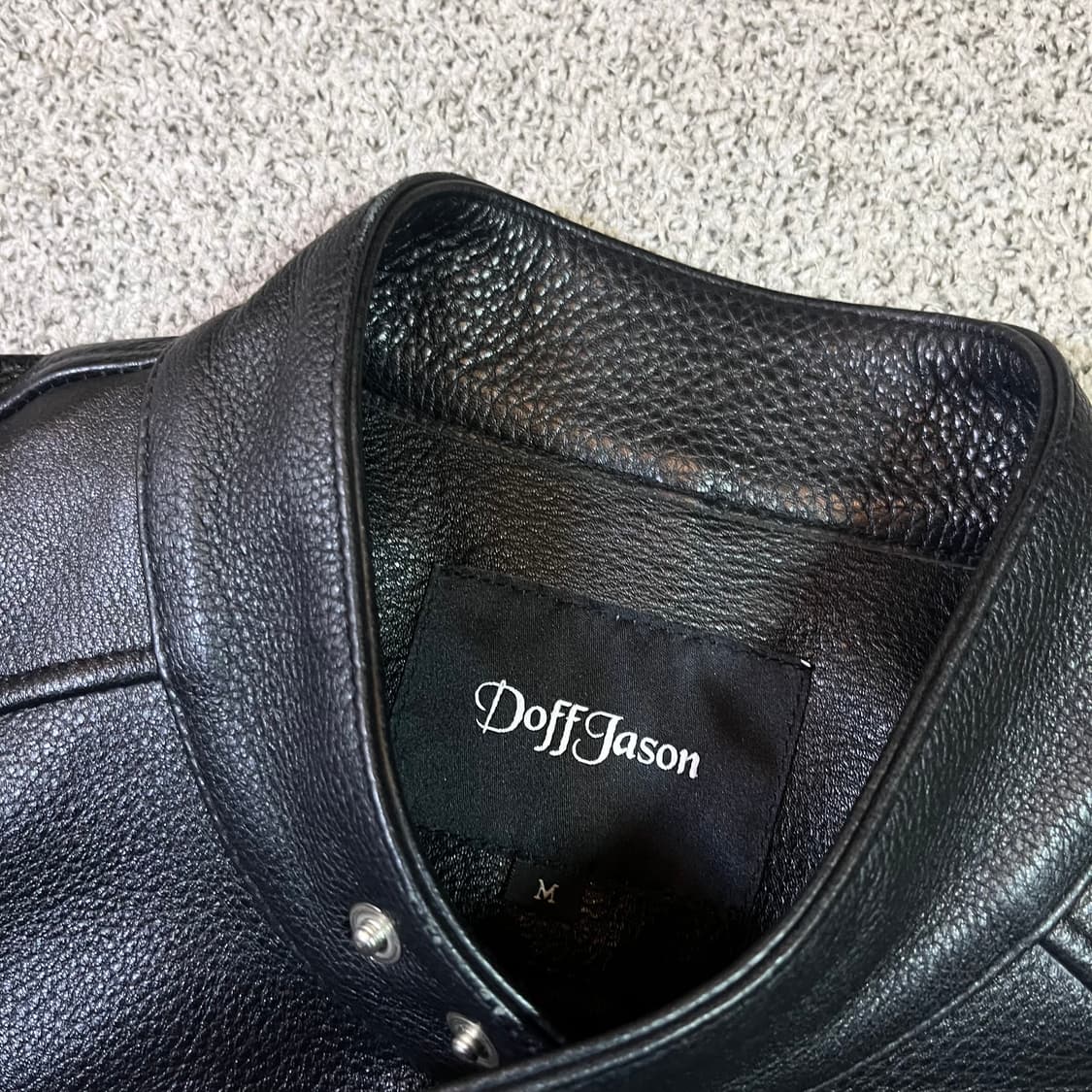 도프제이슨 소가죽 라이더 자켓  상품이미지3