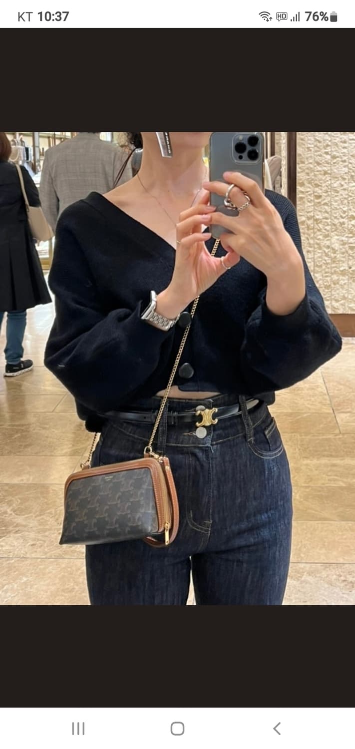 셀린느 트리옹프 크로스백/클러치백 새상품급 정품(감정서O) 상품이미지4