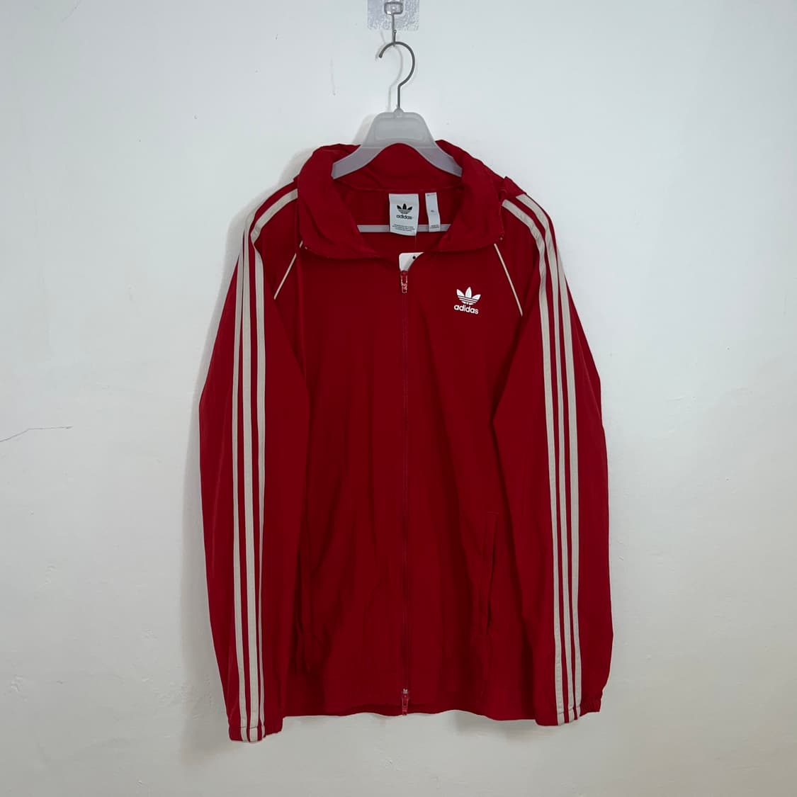 Adidas Originals red Trefoil windbreaker 상품이미지4