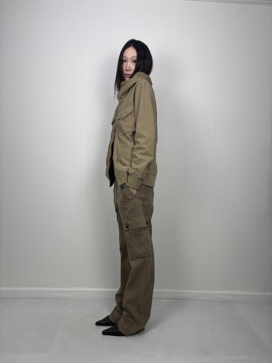 ZIP NECK SAFARI JACKET 상품이미지4