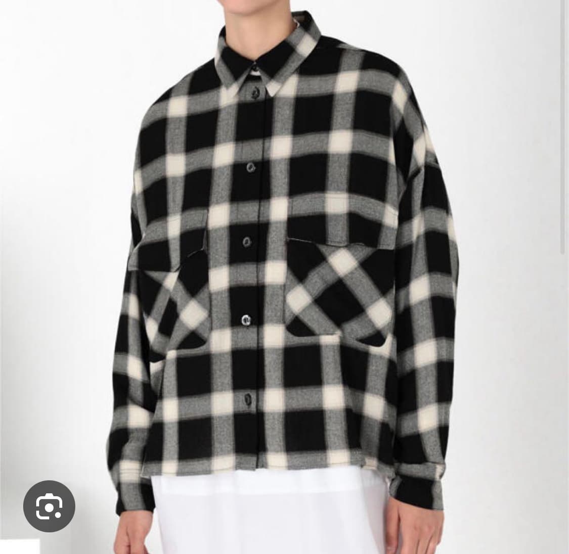 MM6 Margiela 엠엠식스 마르지엘라 오버핏 셔츠 챠콜 42  상품이미지5