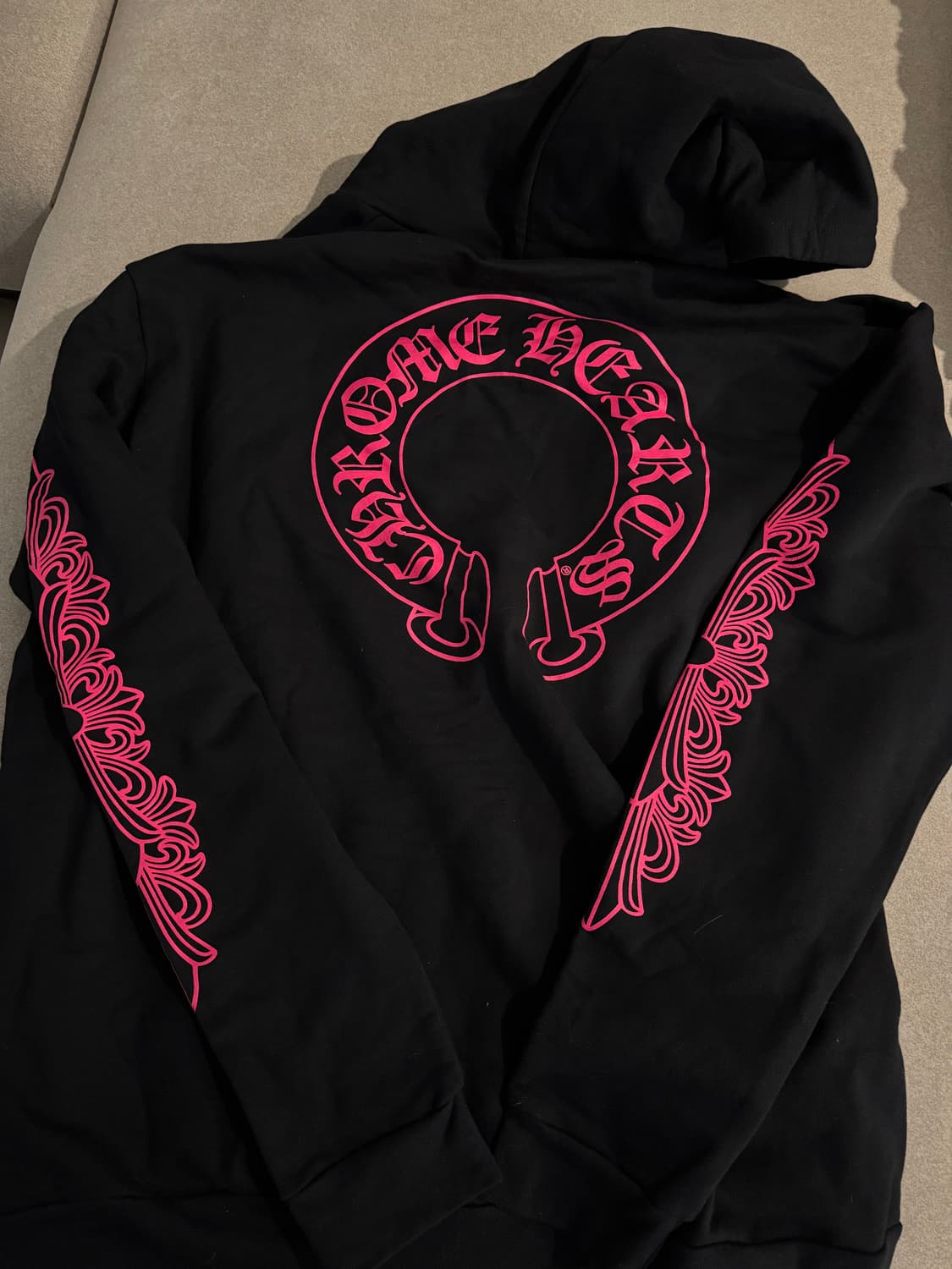 크롬하츠 핑크 홀스슈 후드집업 XXL 상품이미지2