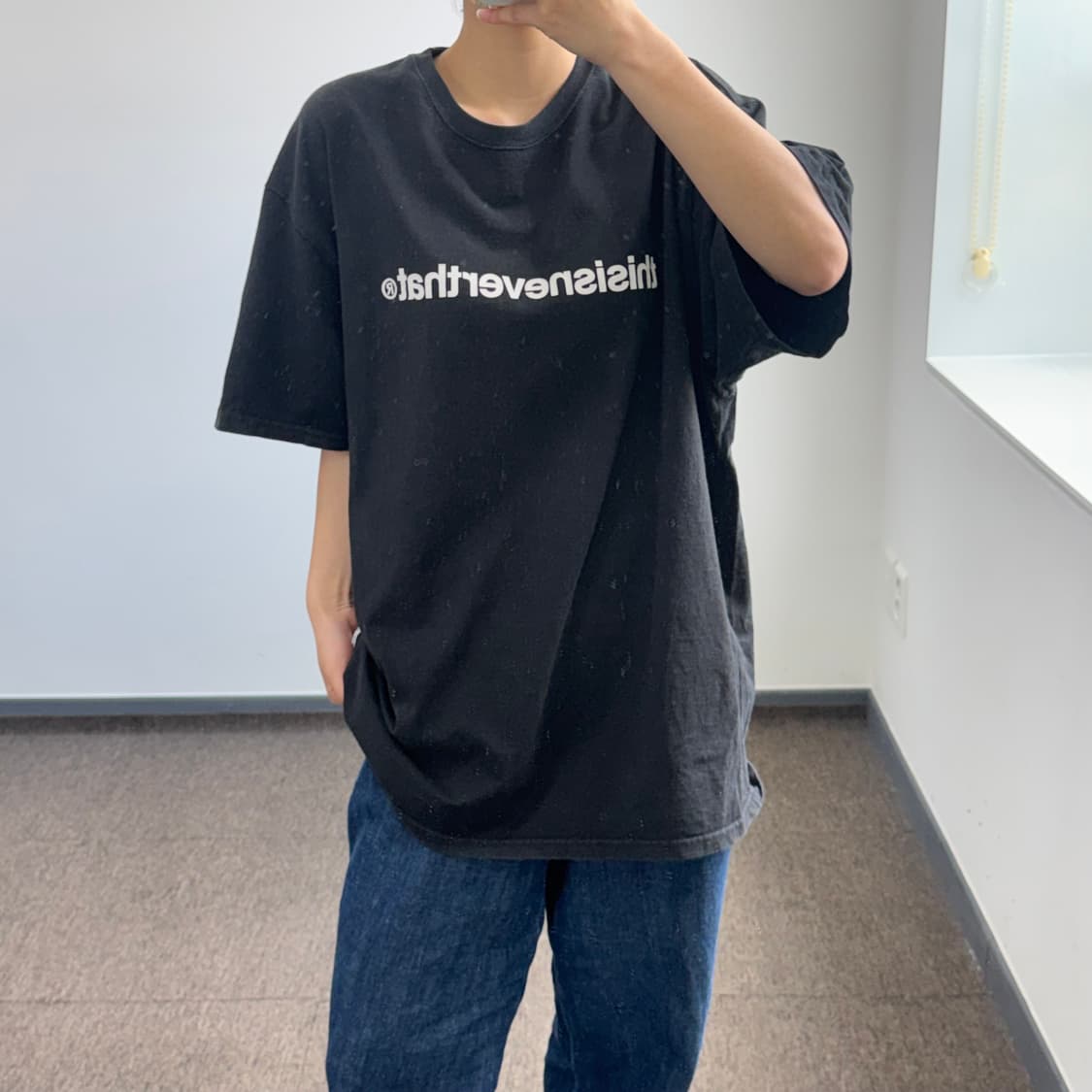 Thisisneverthat 디스이즈네버댓 블랙 반팔 상품이미지1