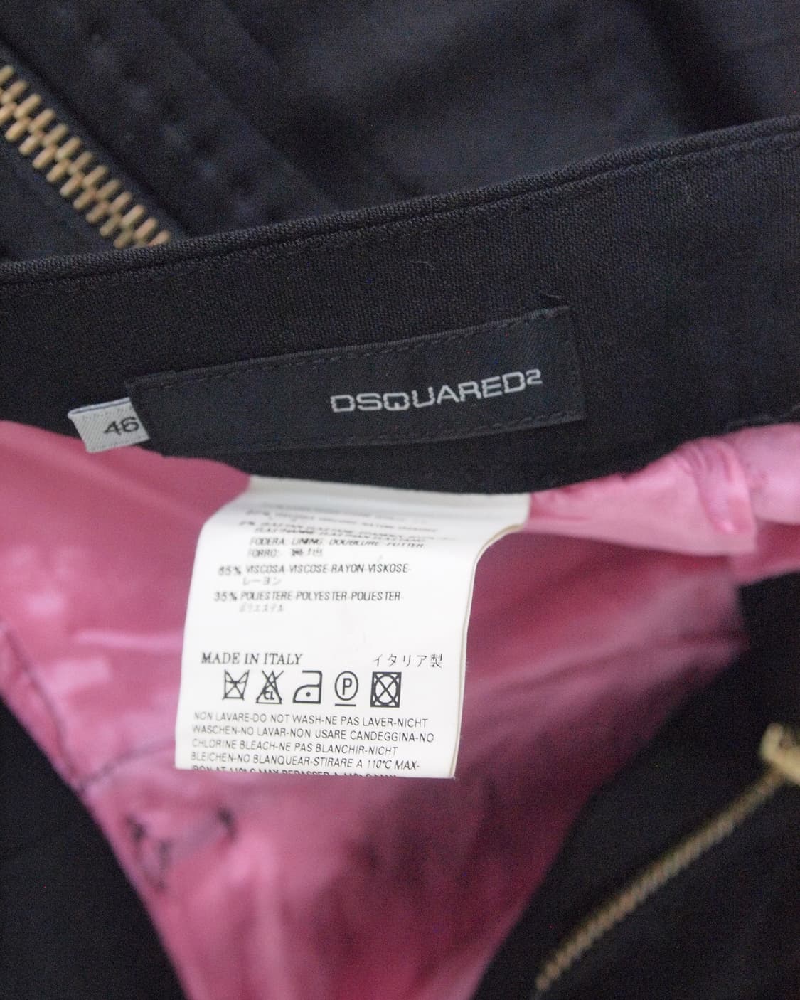 디스퀘어드2 프런트지퍼 금장 트라우져 상품이미지7