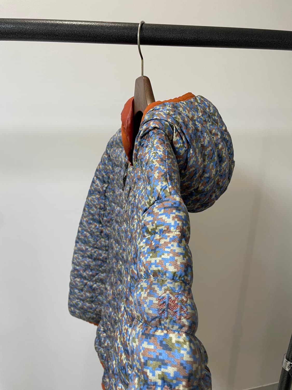 코오롱 멀티지퍼 디지털 카모 후드 패딩 상품이미지3