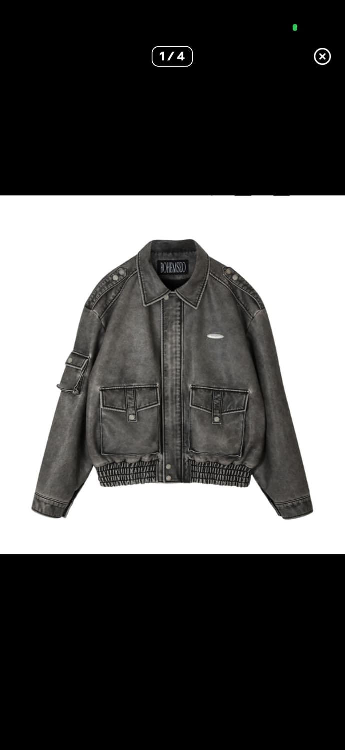 보헤미안 서울 레더 봄버 자켓 상품이미지2