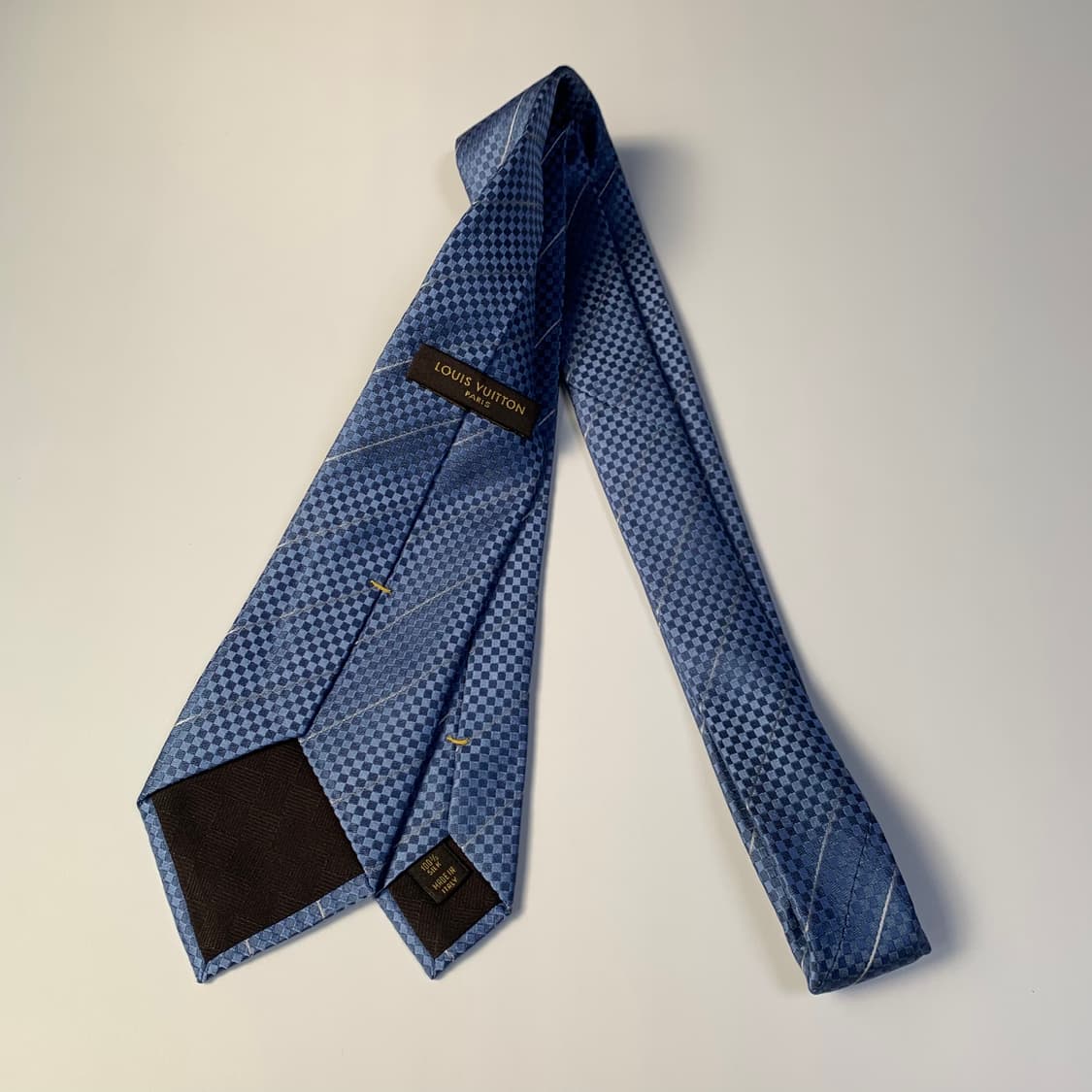 루이비통 스몰다미에 스트라이프 명품넥타이 A+등급 8.7cm 상품이미지9