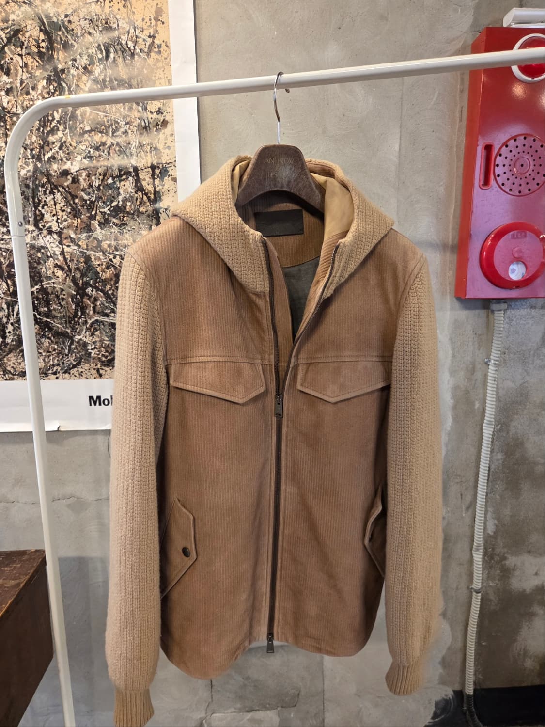 라르디니 스웨이드레더 자켓 상품이미지1