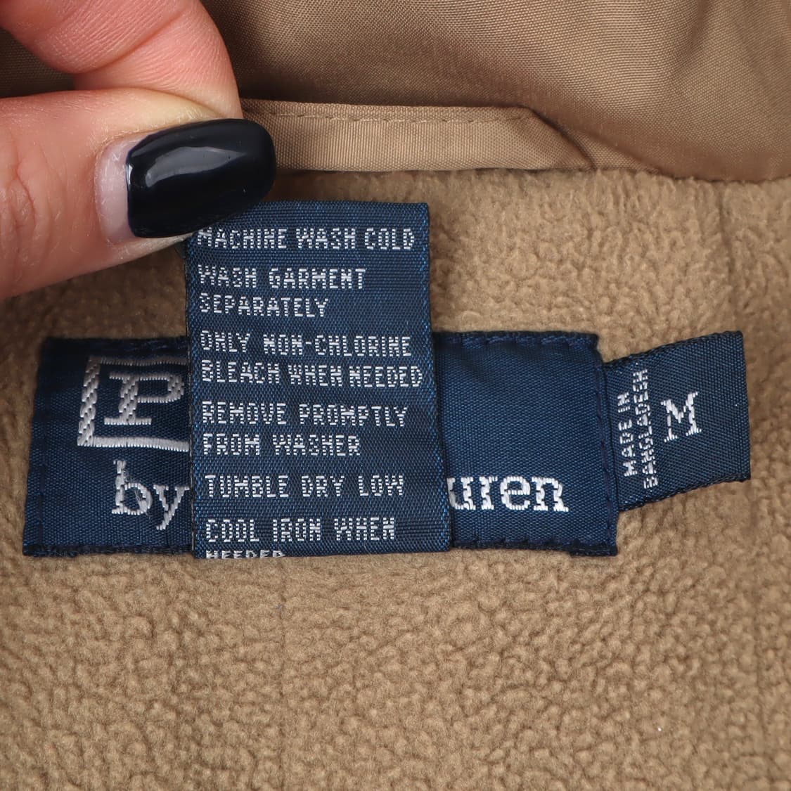 폴로 랄프로렌 베이지 플리스라이닝 블루종 점퍼 자켓 상품이미지9