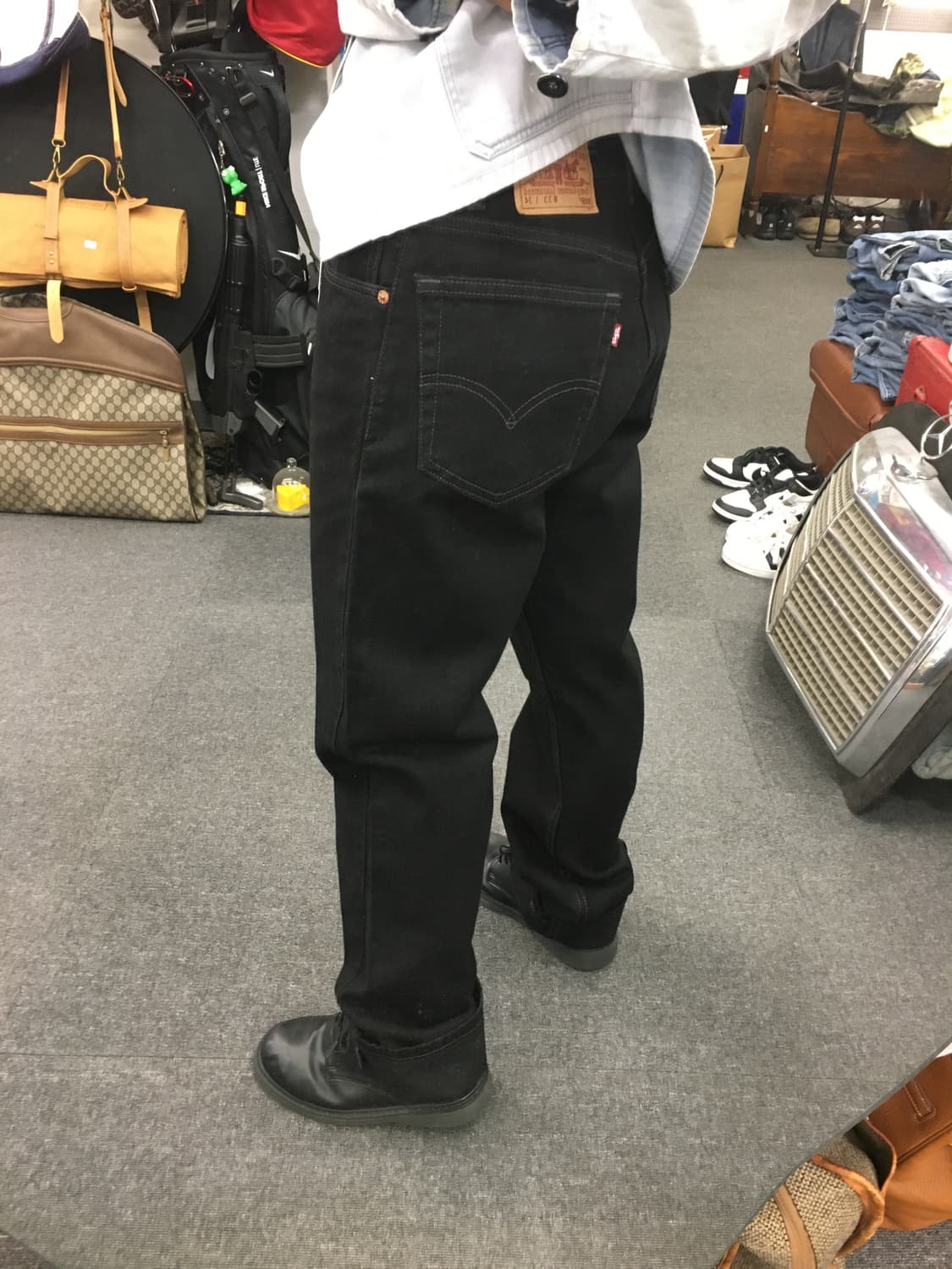 00s Levis 리바이스 505 흑청 데님팬츠 상품이미지2