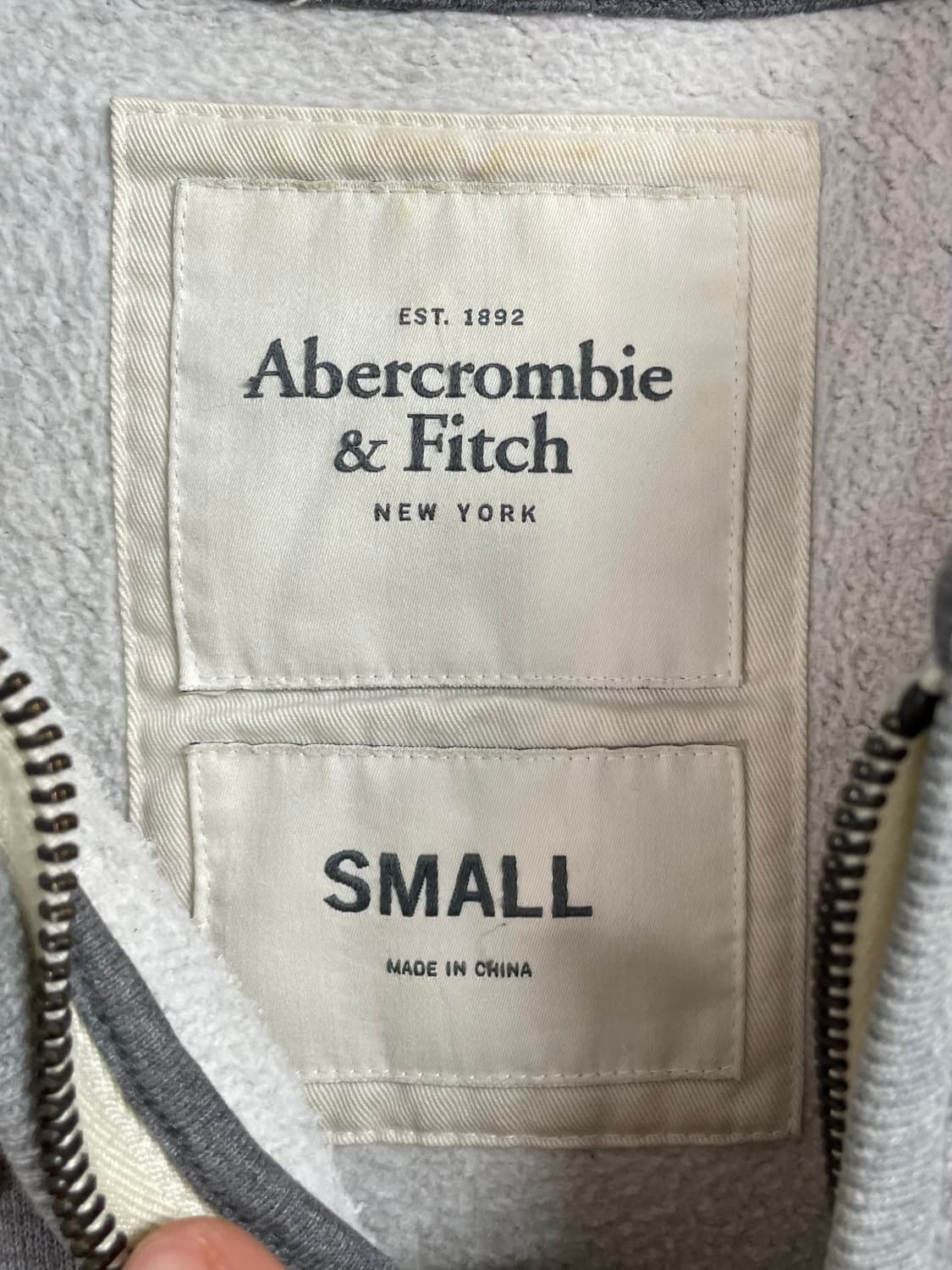 아베크롬비 그레이 빈티지 후드집업 (on.343 )   상품이미지5