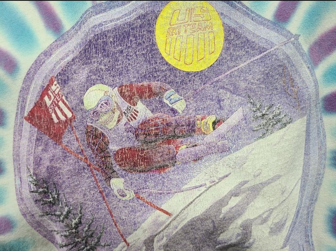 90년대 US SKI TEAM x 그레이트풀데드 타이다이 상품이미지10
