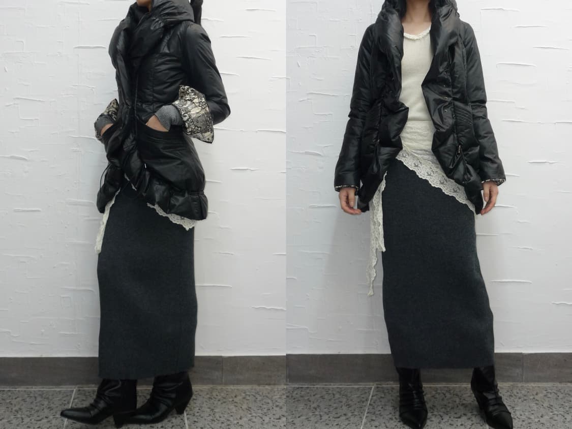 설명참고부탁드려요!)black lined jumper 상품이미지2