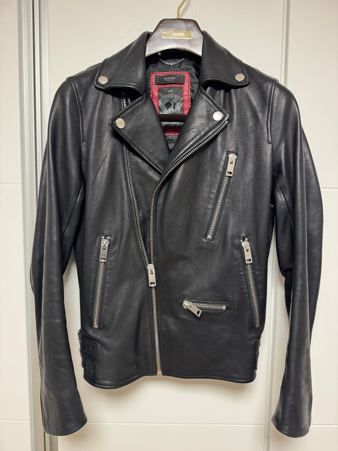 DIESEL TIMELESS / 램스킨 라이더 자켓 (유니섹스) 상품이미지10