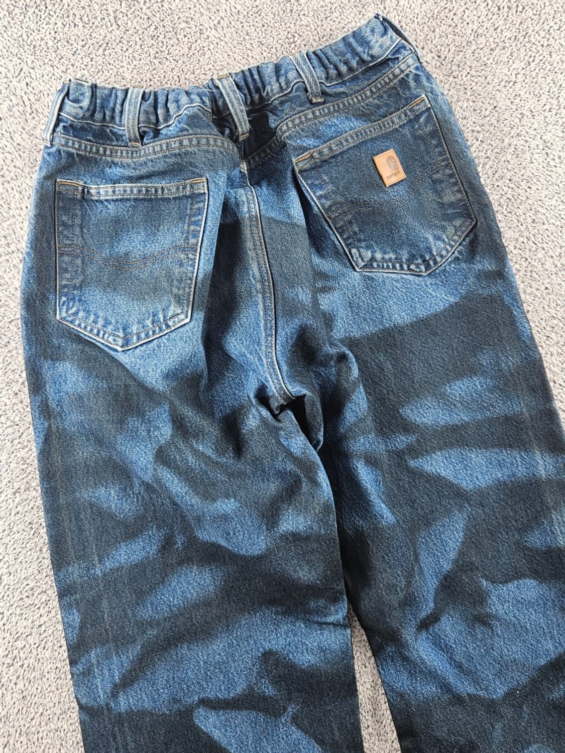 칼하트 밴딩 다잉 워시드 커스텀 데님 팬츠 (36X36추정)/ 11043 상품이미지9