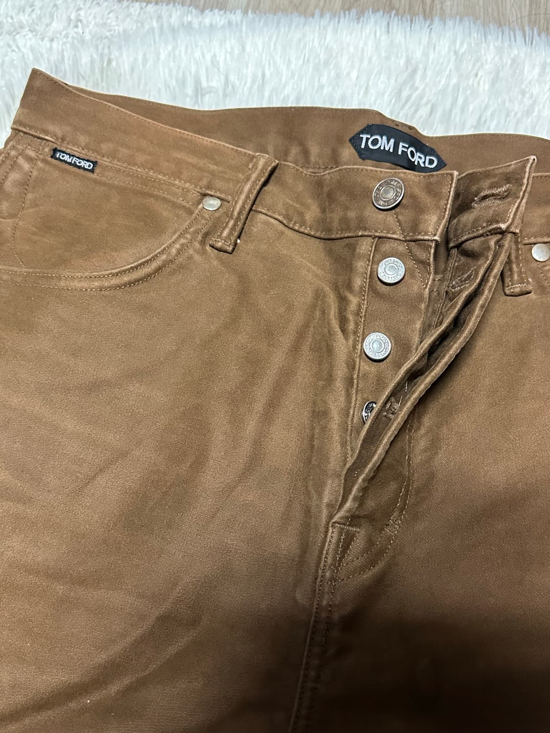 톰포드 테이퍼드진 브라운 34 상품이미지4