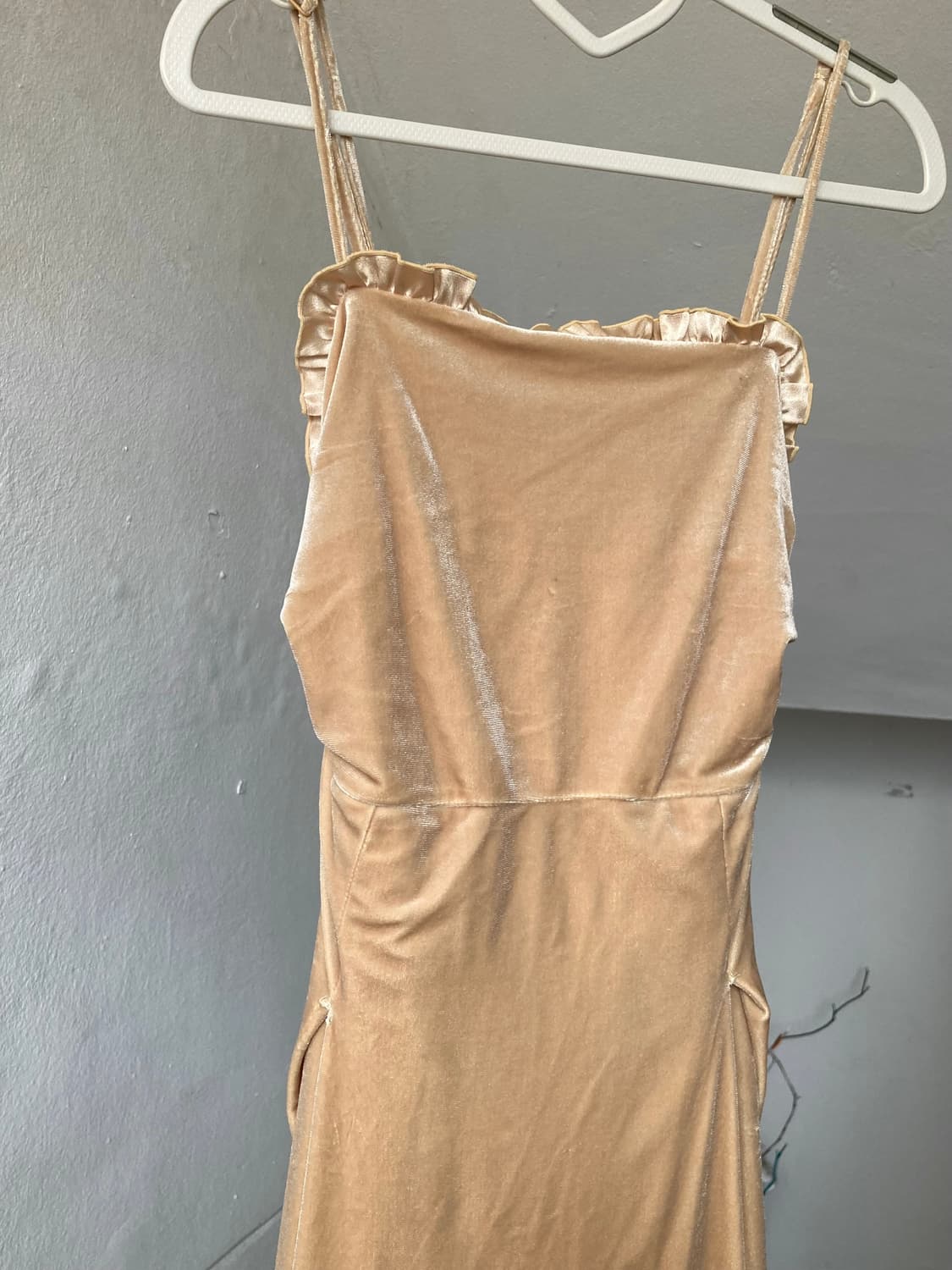 빈티지 벨벳 레이스 드레스 상품이미지2