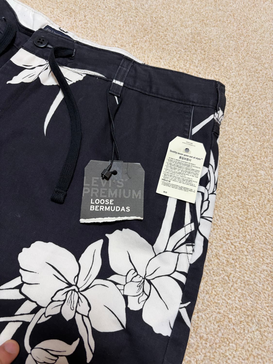 36) 리바이스 프리미엄 코튼 하와이안 버뮤다 팬츠 반바지 새상품 상품이미지2