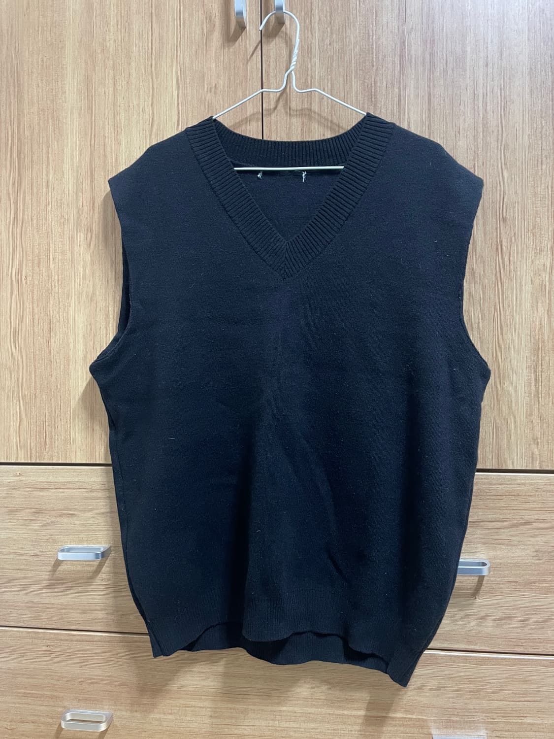 드로우핏 오버핏 울 니트 베스트 상품이미지1