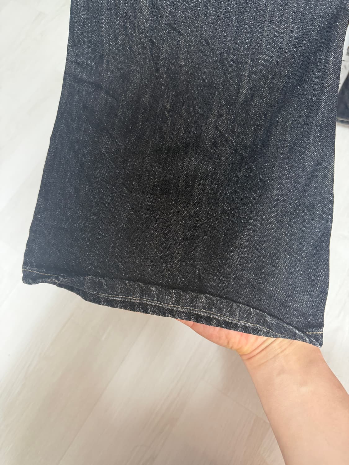 엘무드 잔느 플레어 데님 블루블랙 44 상품이미지6