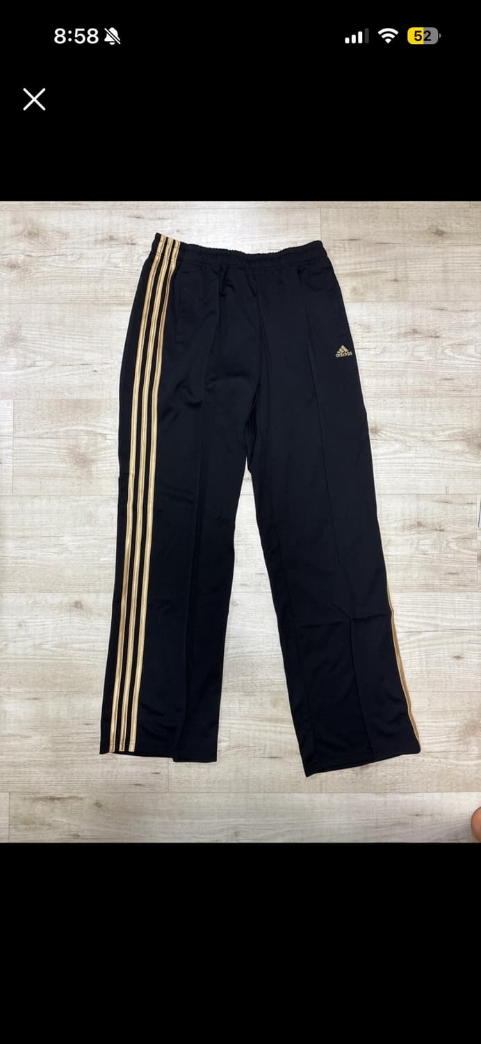 아디다스 삼선 트레이닝 바지 블랙/골드 95 상품이미지1