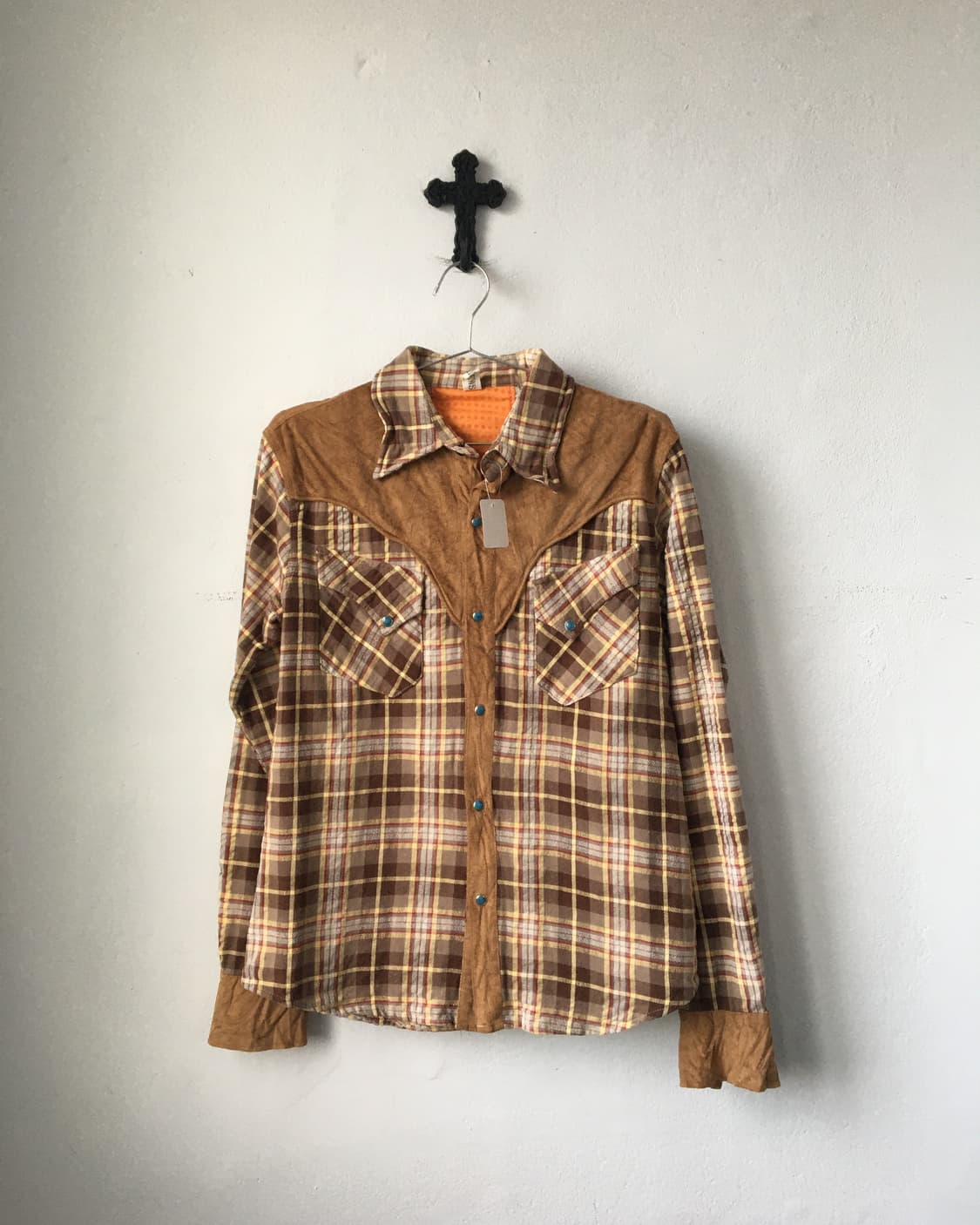 Western mood check pattern shirt 상품이미지2