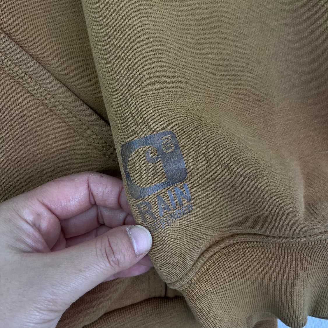 105 칼하트 베이지 써멀 후드집업 상품이미지4