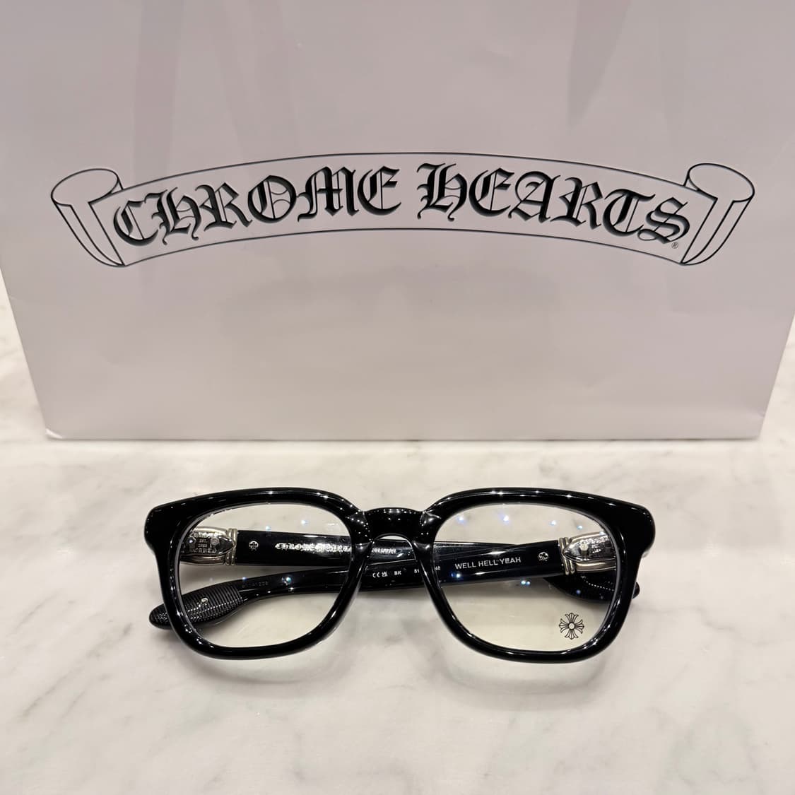 (새상품급) 크롬하츠 웰헬예 유광블랙 실버 (Well Hell Yeah) 상품이미지1